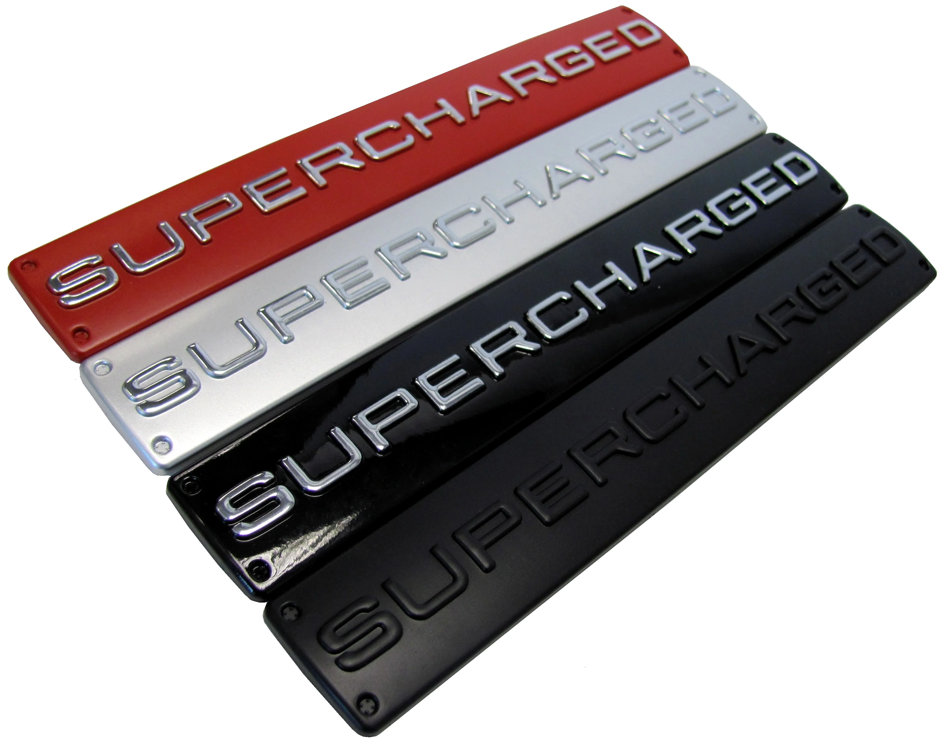 SUPERCHARGED Badge - Matt Black for Range Rover Sport - Image 2
