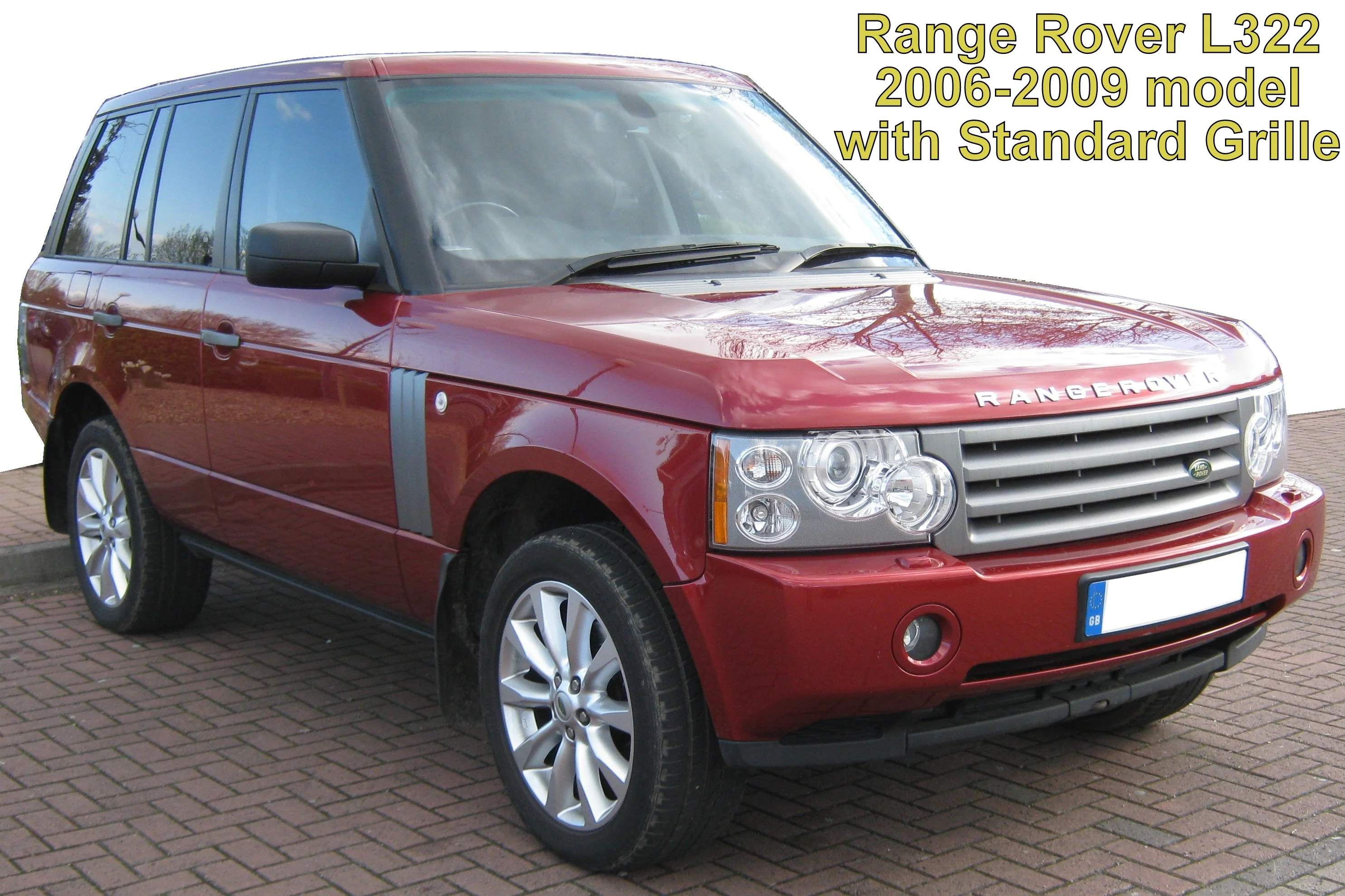 "Supercharged Style" Grille for Range Rover L322 05-09 - Black - Image 5