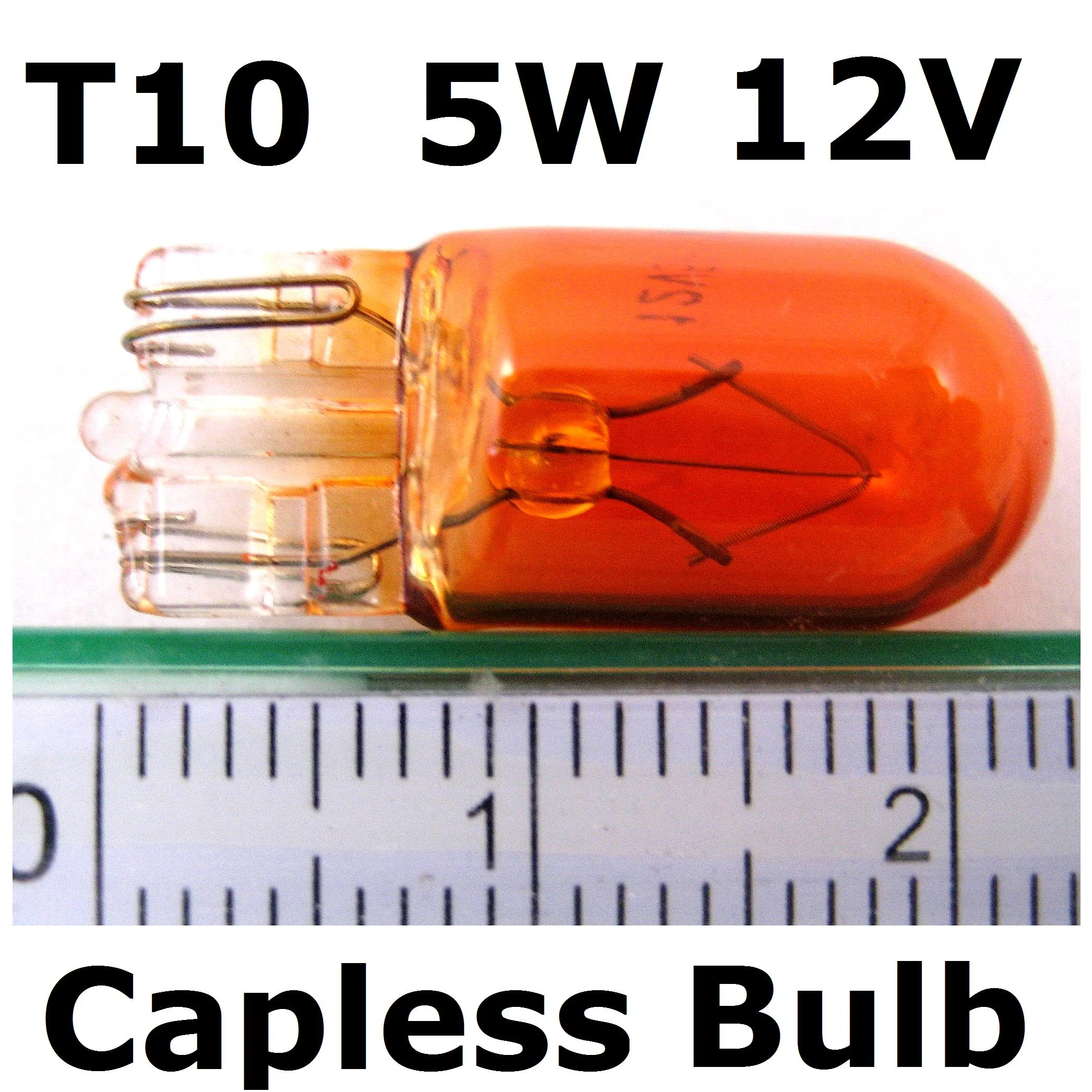 T10 AMBER Side Repeater Bulb 12v 5W