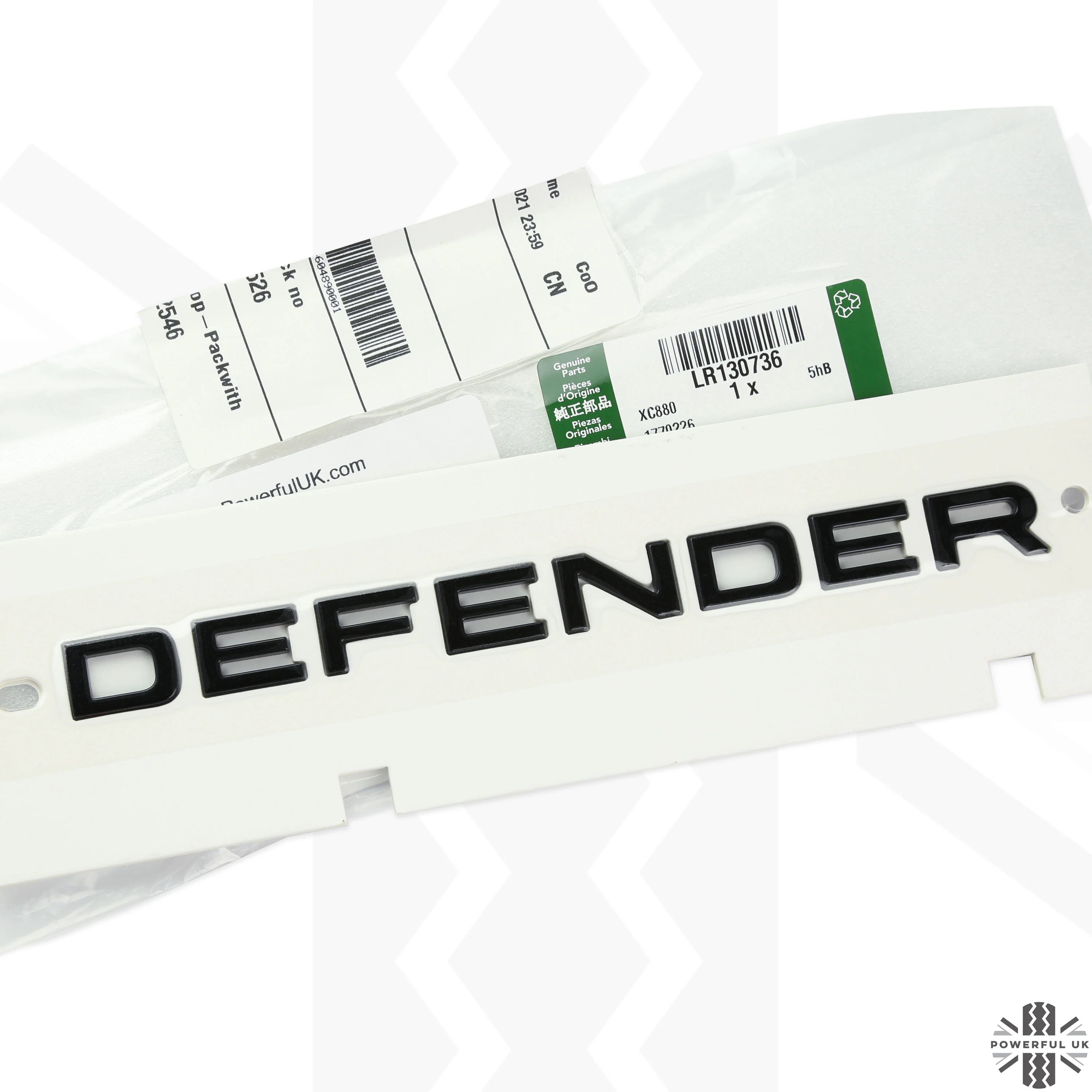 Tailgate Lettering - Narvik Black - for Land Rover Defender L663 - Image 2