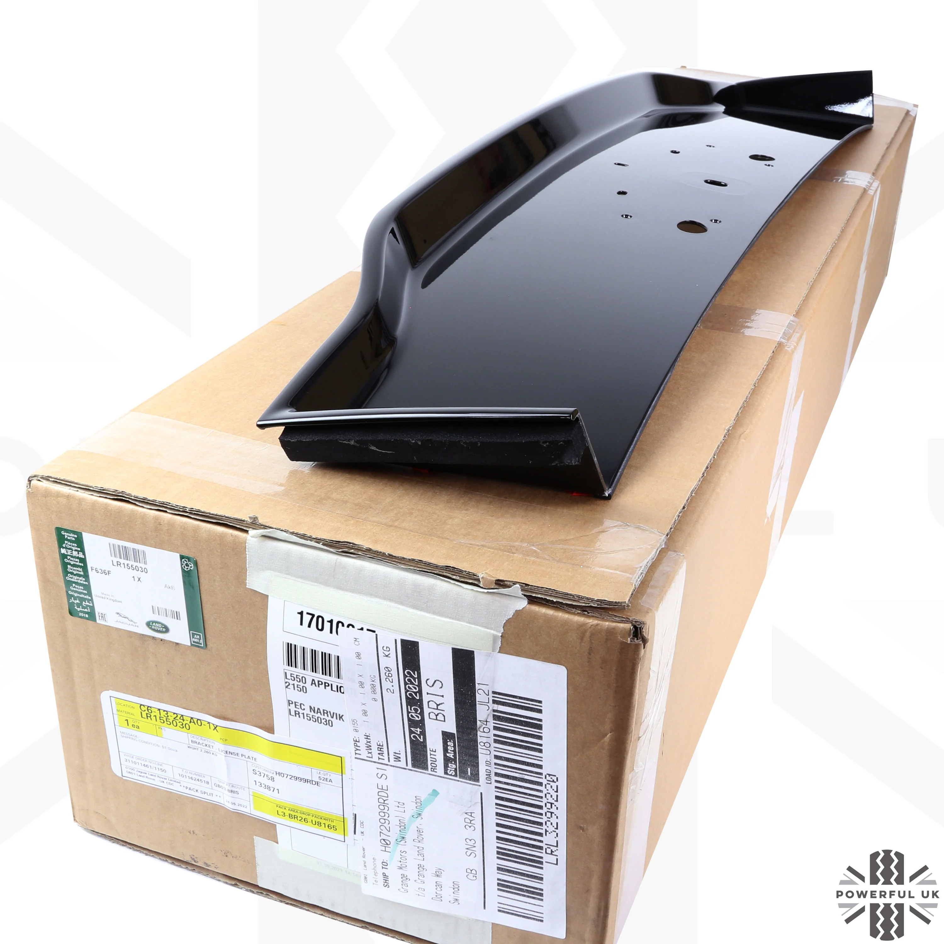 Tailgate Number Plate Surround Panel in Gloss Black for Land Rover Discovery Sport - Genuine - Image 6
