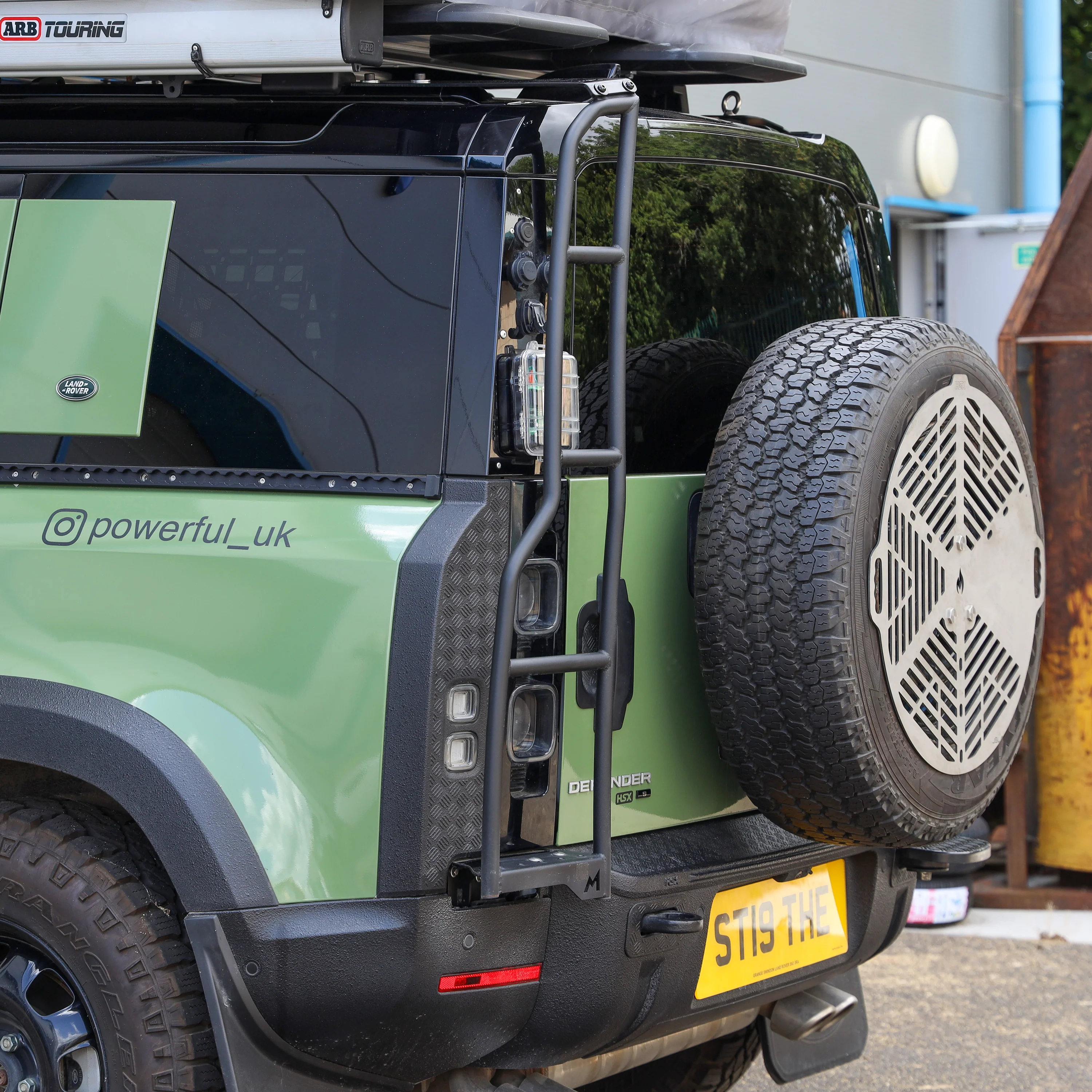 Terrafirma Rear Ladder + Powerful UK Top Plate for Land Rover Defender L663 - Image 2