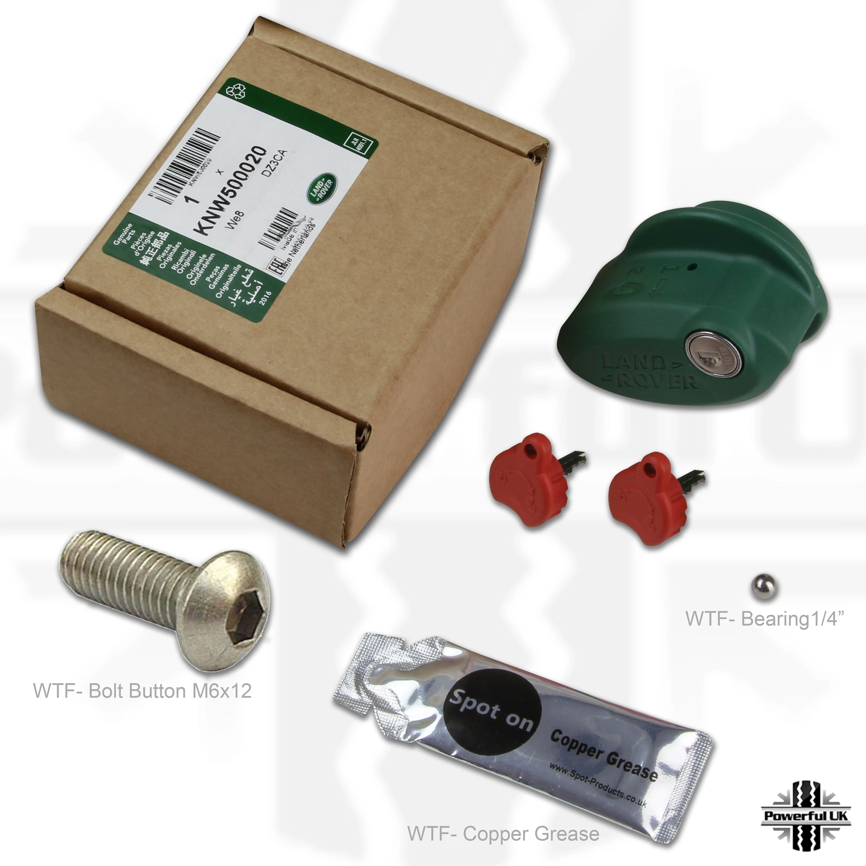 Tow Bar Overhaul Kit + lock & keys - 50mm Large Type (late) - for Land Rover Discovery 3/4 Genuine - Image 2