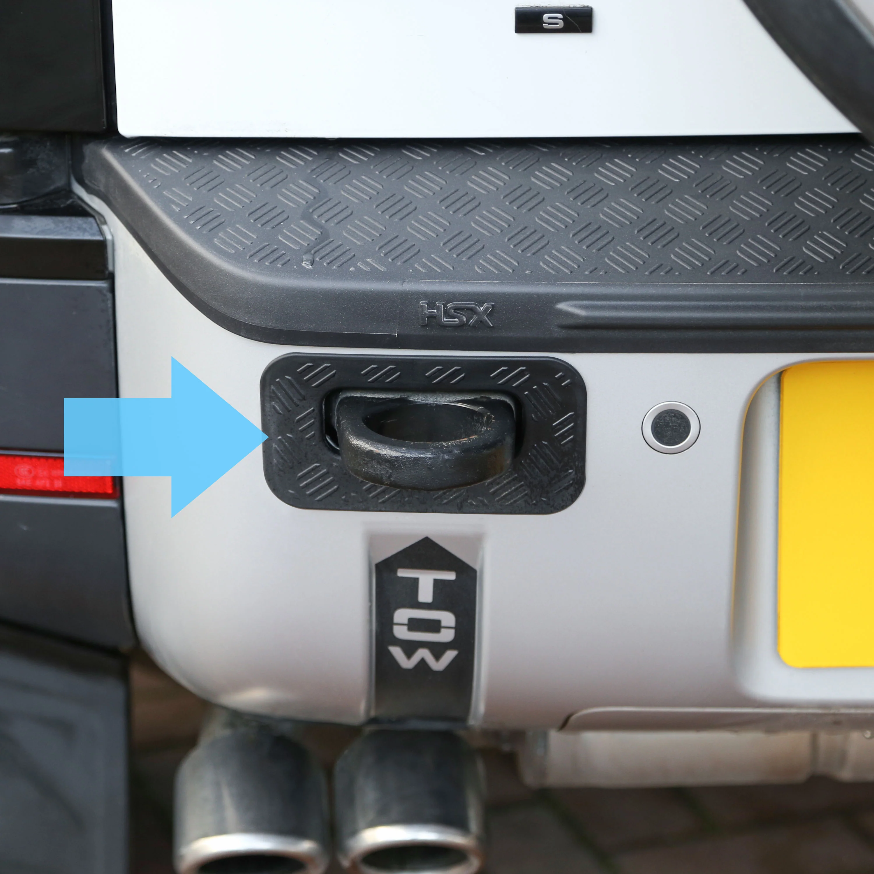 Tow Loop Surrounds Chequer Plate for Land Rover Defender L663 - Slim Type - Image 4