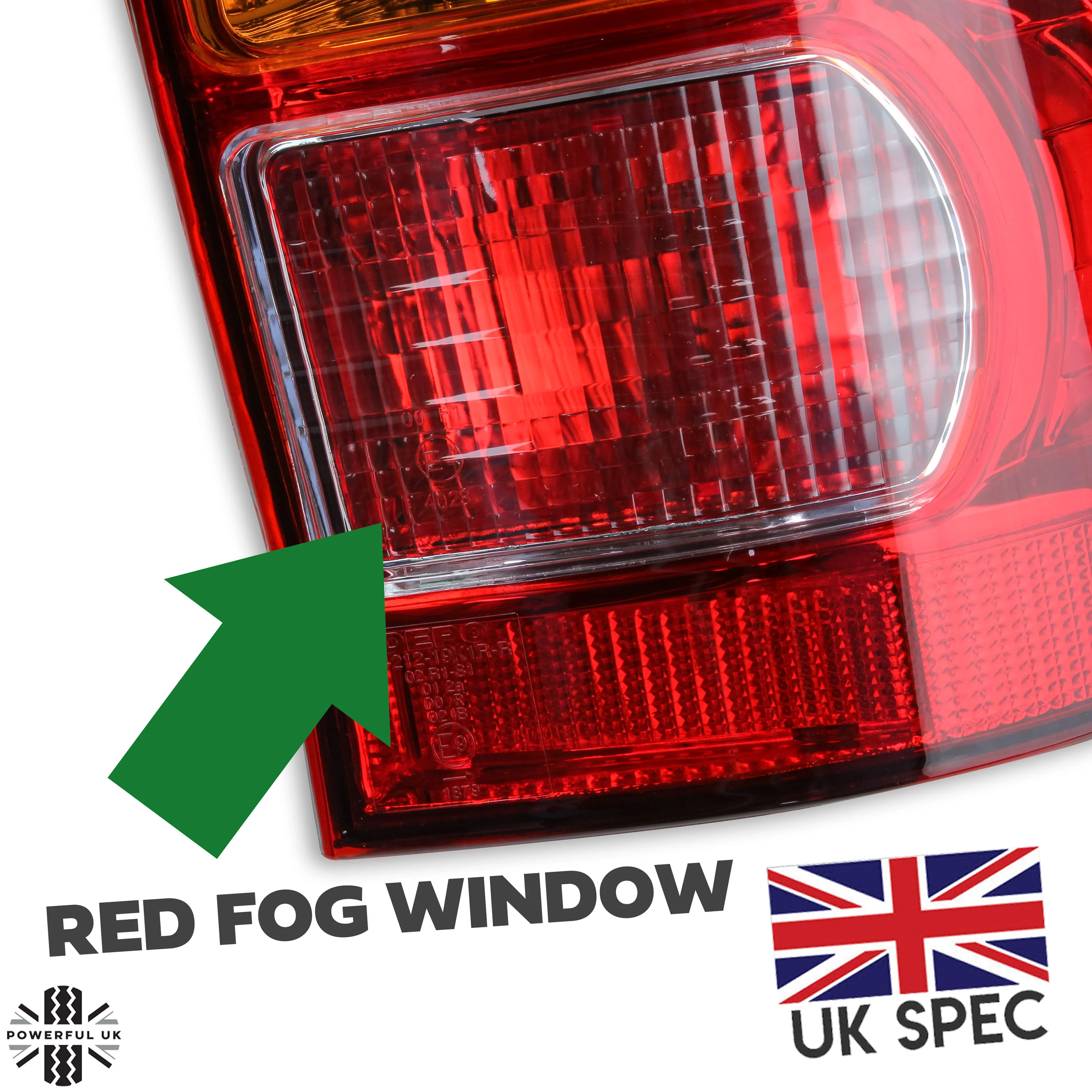 Toyota Hilux Mk6 / Vigo Rear Light - With E Mark - UK Spec Red Fog - RH - Image 6