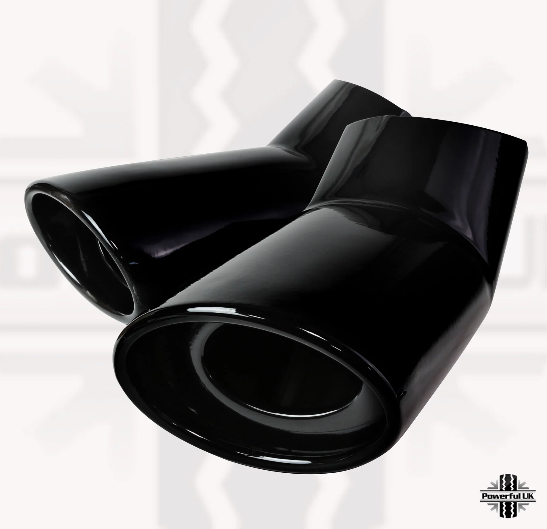 Twin Exhaust Tailpipes for Range Rover Sport L320 - Diesel Models - Black - Image 3