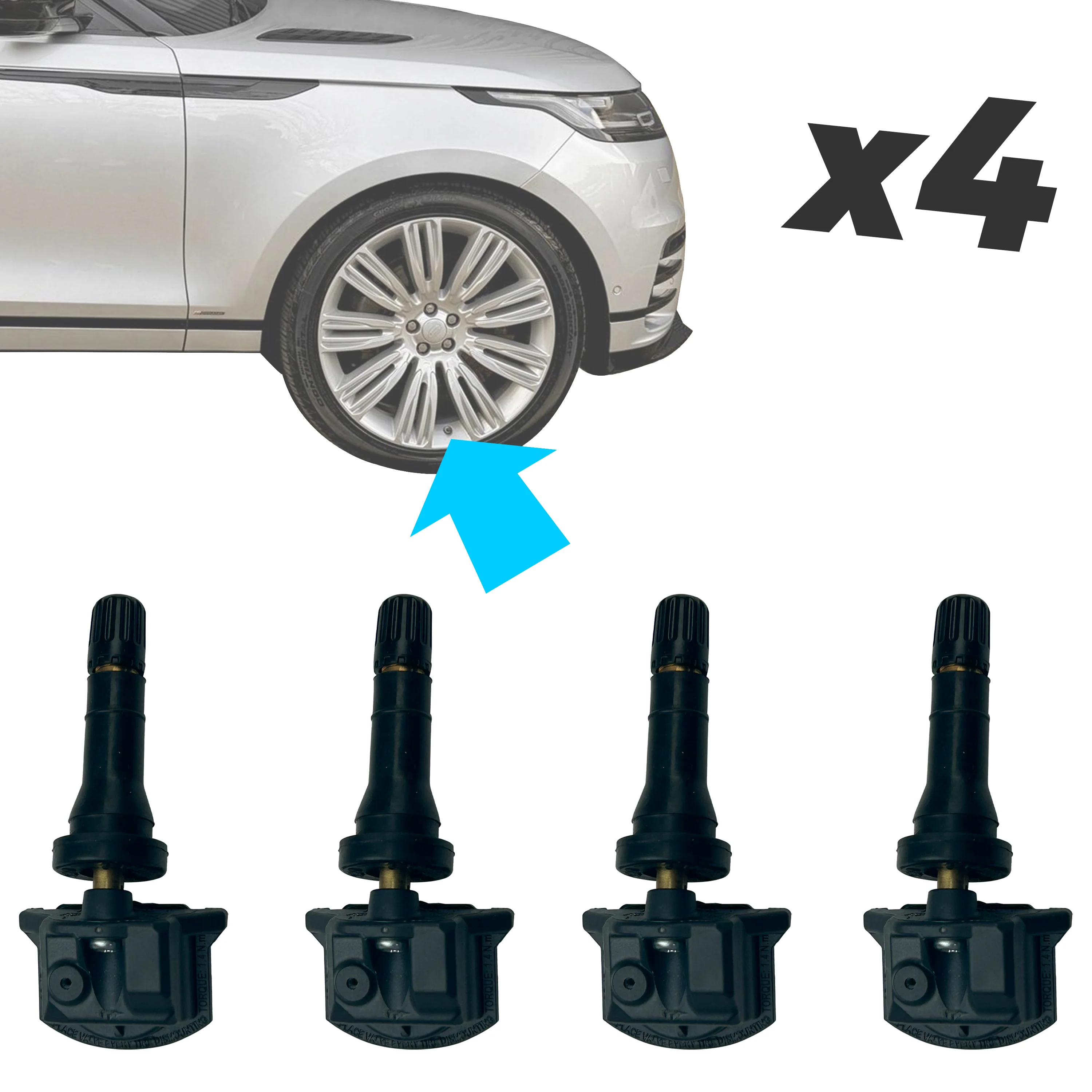 Tyre Pressure Monitoring System (TPMS) Sensors x4 for Range Rover L460 - OE