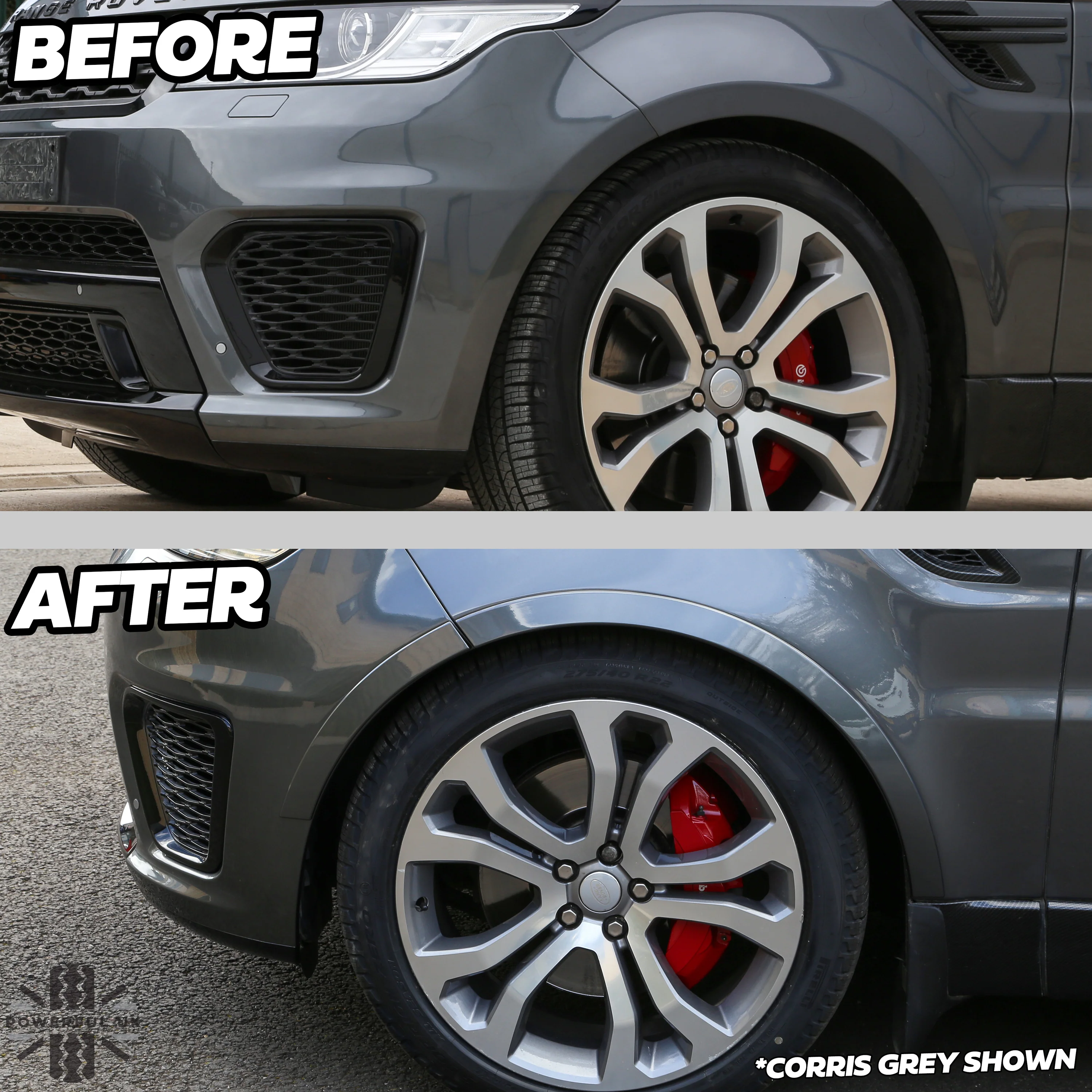 Wheel Arch Spat Kit "SVR Style" for Range Rover Sport L494 - Corris Grey - Image 4