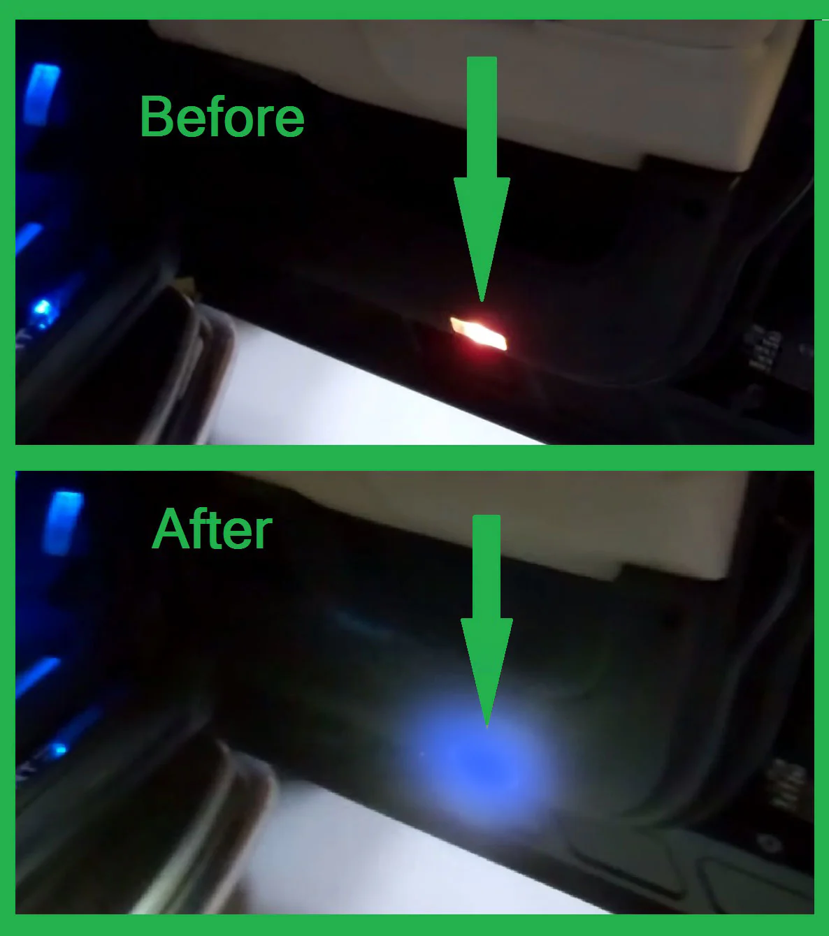 WHITE LED Door Courtesy Lights for Land Rover Discovery 3 & 4 (4pc) - Image 2