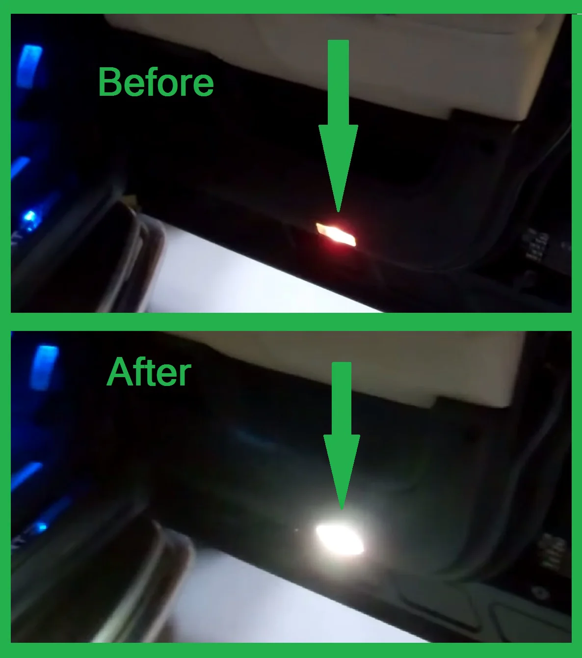 WHITE LED Door Courtesy Lights for Range Rover Sport L494 (4pc) - Image 2