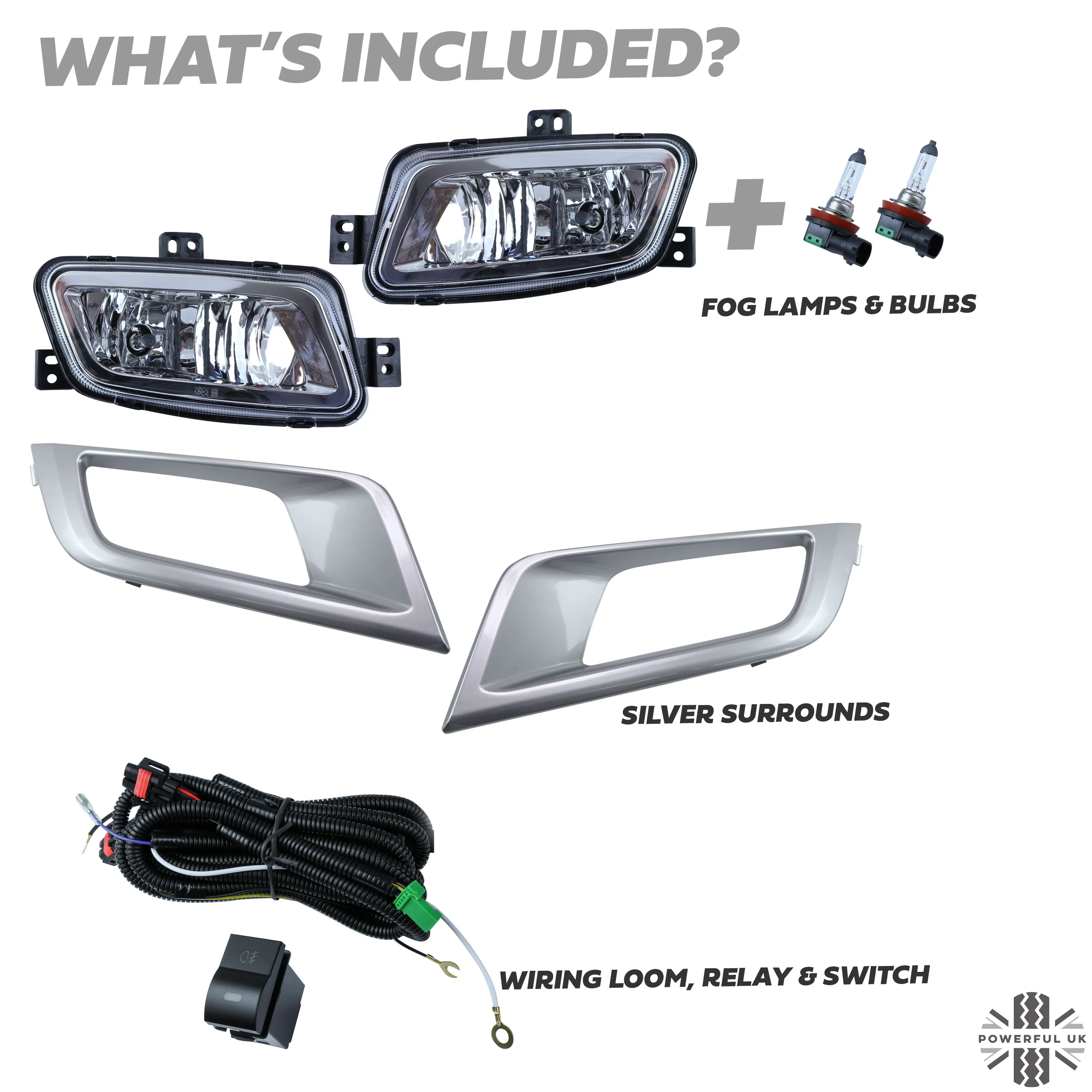 Wildtrak Style Fog Light Kit for Ford Ranger T7 2016-19 - Image 3