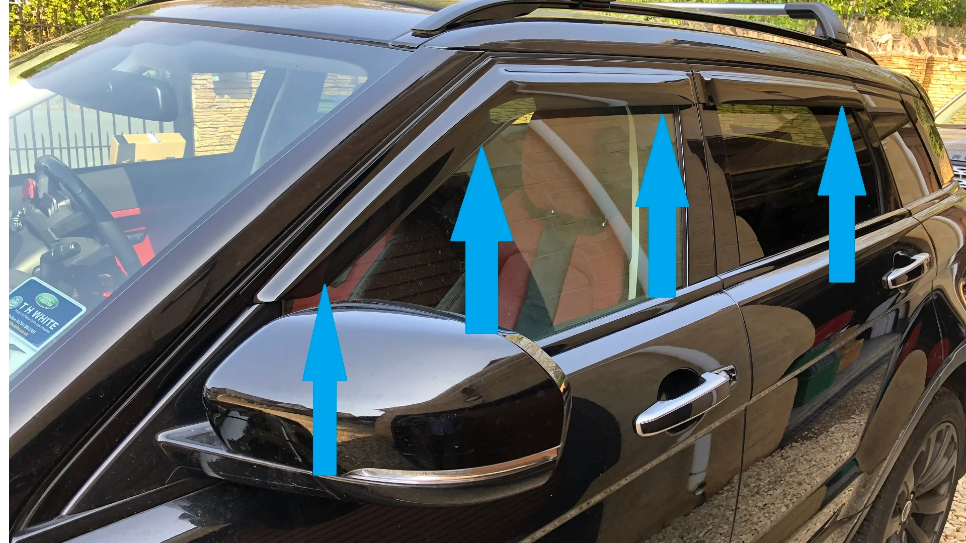 Wind / Rain Deflector Kit ( 4 door model ) for Range Rover Evoque - Image 2