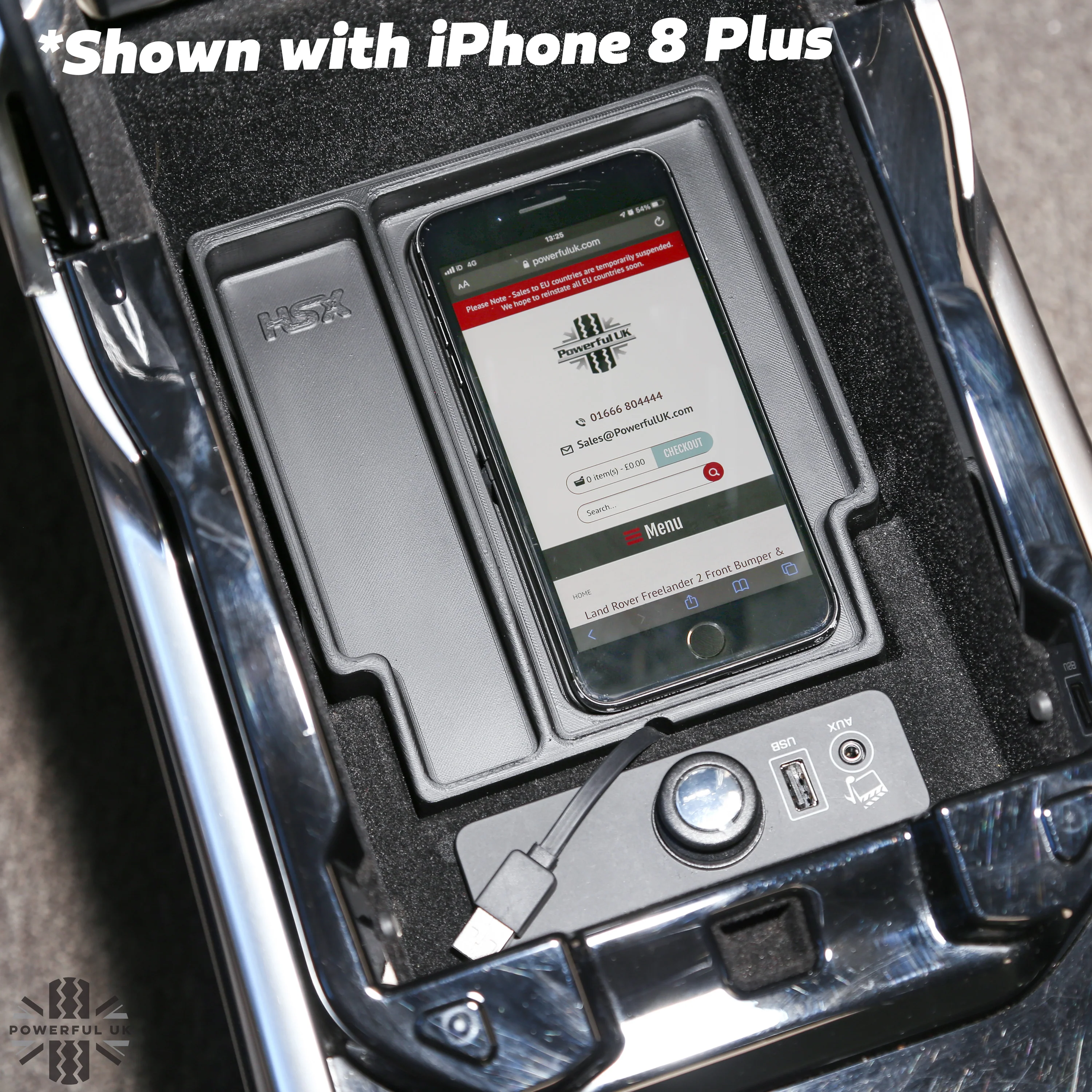 Wireless phone charging tray for Range Rover Sport L494 2014-17 (for vehicles with NO fridge) - Image 4