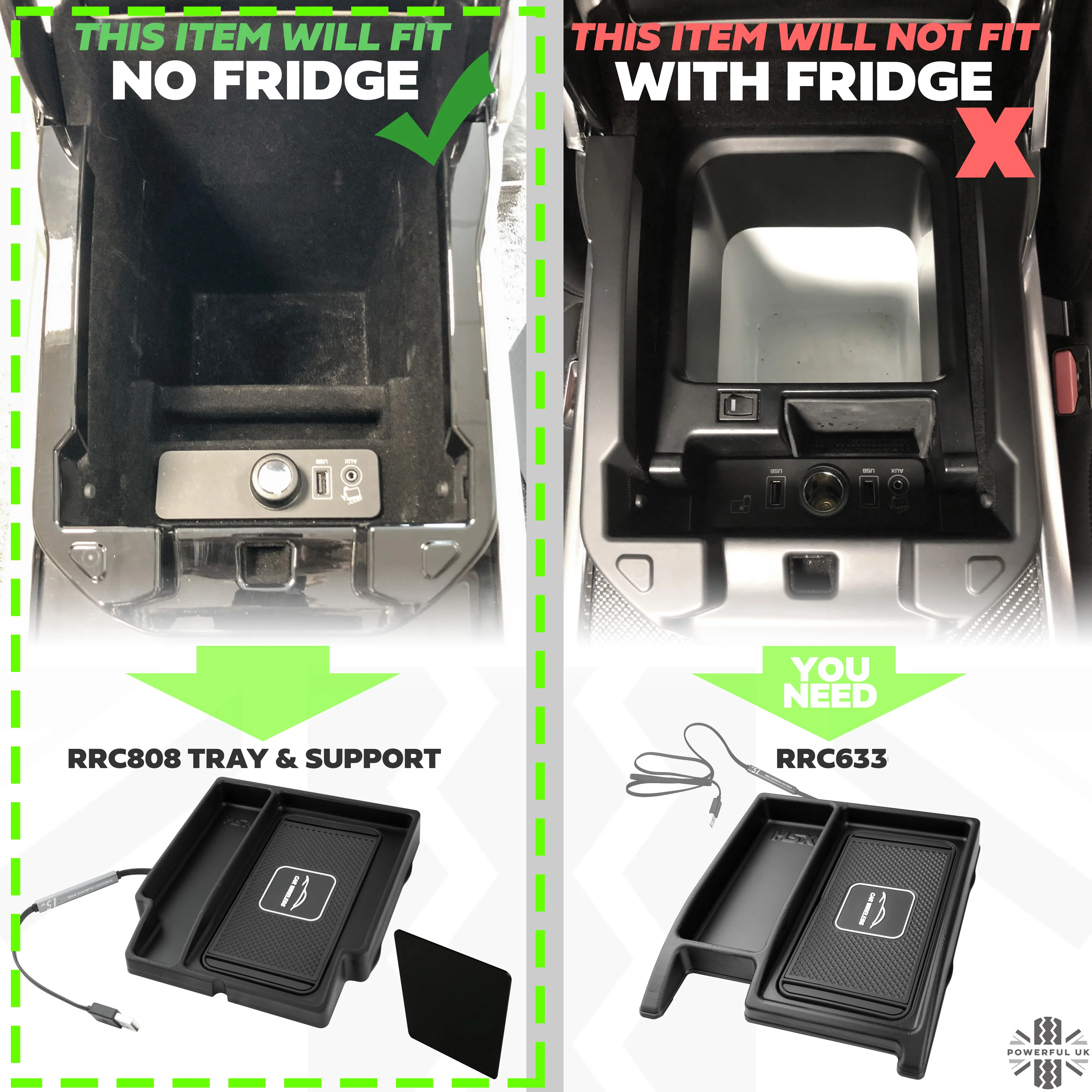 Wireless phone charging tray for Range Rover Sport L494 2014-17 (for vehicles with NO fridge) - Image 9