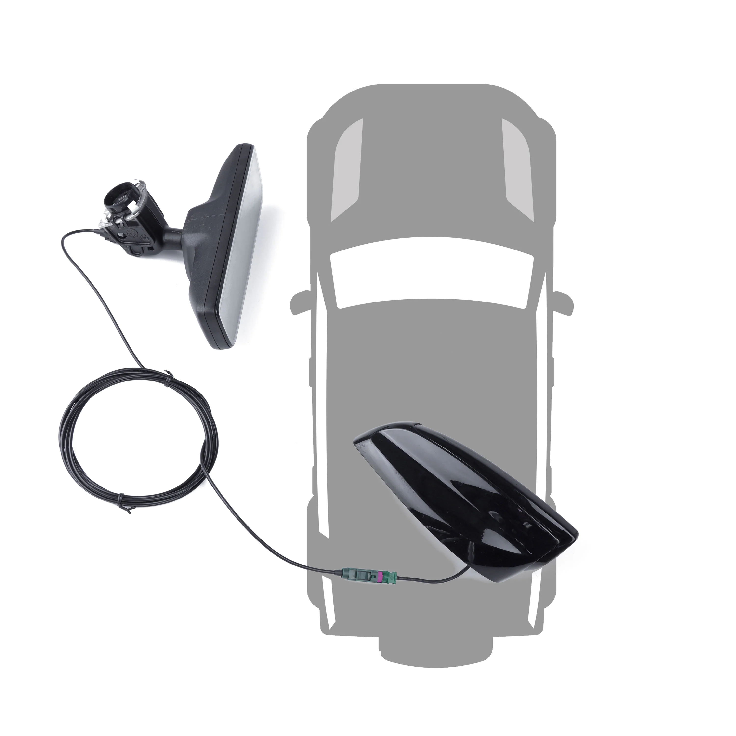 Wiring Loom for ClearSight Rear-view Mirror System for Land Rover Defender 90 - Image 2